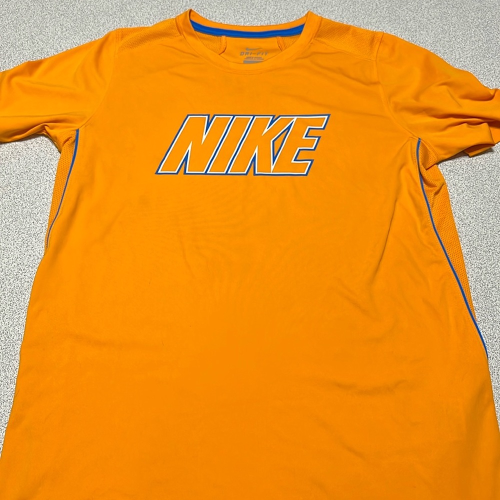 Nike XL Orange and Blue Dri Fit